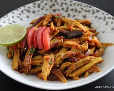 टमाटर प्याज वाली अरबी की सब्ज़ी रेसिपी - Arbi Tomato Onion Sabzi (Recipe In Hindi)