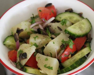 Italian Style Potato And Cucumber Salad Recipe