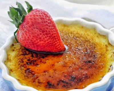 Saffron Cardamom Creme Brulée Recipe