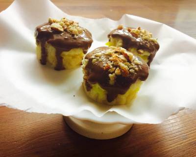 Eggless Boston Cream Cupcake Recipe - Vegan Option