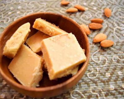 Badam Burfi Recipe - Almond Burfi