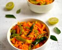Cabbage and Carrot Sambharo Recipe - Gujarati Vegetable Stir Fry
