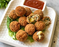 Chicken Spinach Cheese Balls Recipe