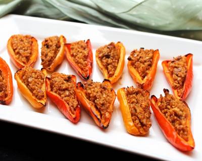 Bulgur Wheat Stuffed Mini Pepper Recipe