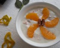 गाजर संतरा अखरोट रायता रेसिपी - Carrot Orange Walnut Raita (Recipe In Hindi)