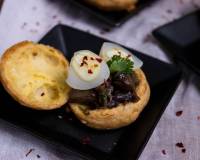 Mushroom And Quail Egg Gougere Recipe