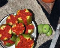 Stuffed Mango Pickle Recipe - Gujarati Dabla Keri Nu Athanu