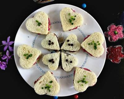 Heart Shaped Tea Sandwiches Recipe