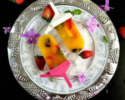 Mango & Mixed Fruit Popsicle Recipe