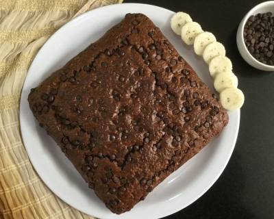 Vegan Chocolate Mocha Banana Cake Recipe