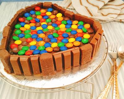 Kitkat Cake With Sponge Recipe (Eggless)