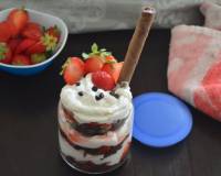 Whole Wheat Black Forest Cake In A Jar Recipe (Eggless)