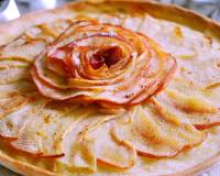 Eggless French Rosy Apple Tart Recipe