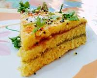 Instant Sandwich Khaman Dhokla Recipe