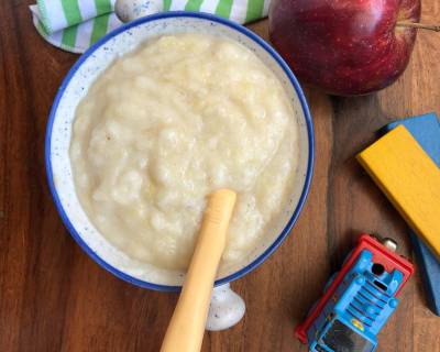 बनाना ऐपल पिस्ता पोरीज - Banana Apple Porridge (Recipe In Hindi)