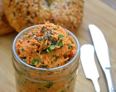 Savory Carrot Olive Spinach Sandwich Spread Recipe