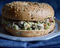 Sun Dried Tomato, Sprouts And Cream Cheese Bagel Sandwich Recipe