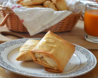 Baked Potato & Peas Samosa With Phyllo Pastry Recipe