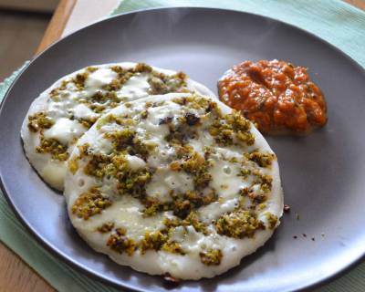 Broccoli Keema And Cheese Uttapam Recipe