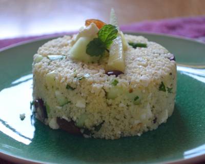 Couscous Salad With Cucumber And Feta Cheese Recipe