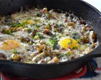 Skillet Potato And Eggs Recipe