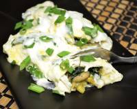 White Beans And Spinach Enchiladas Recipe With Spicy Jalapeno Sauce