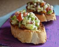 Zucchini And Feta Cheese Bruschetta Recipe