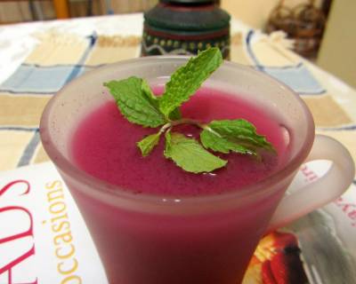 Healthy Jamun Cooler Recipe (Black Plum Juice)