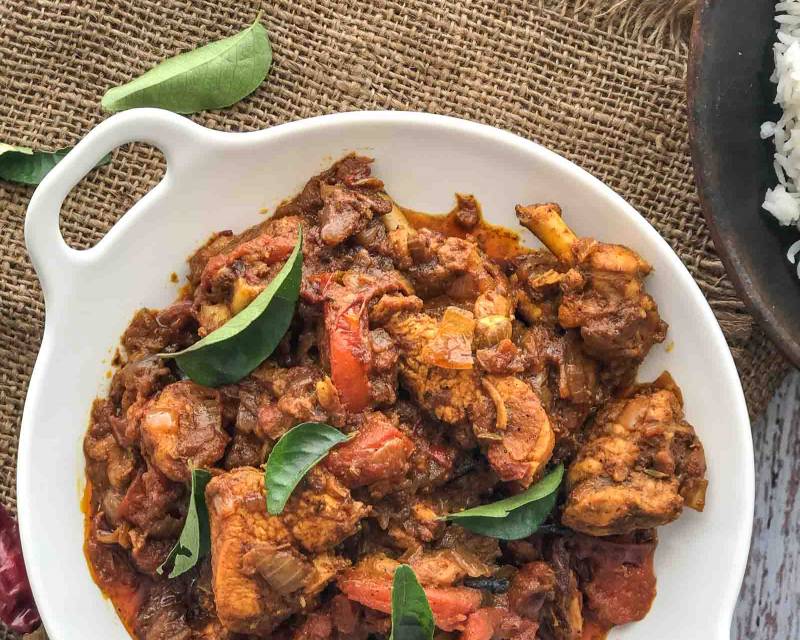 Kerala Chicken Roast Recipe