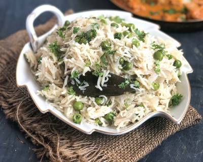 Peas Pulao Recipe -  North Indian Matar Pulao