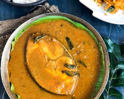 Meen Vevichathu Recipe - Kottayam Style Fish Curry