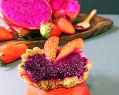 No Bake Dragon Fruit Jam Tarts Recipe