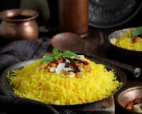 Zarda Pulav Recipe (Rice Flavoured With Nuts And Saffron)