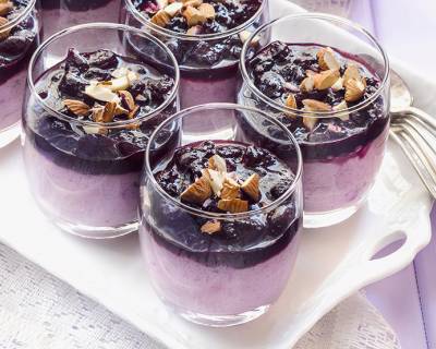 Lemon Grass Oats & Almonds Pudding Recipe with Macerated Berries