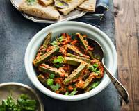 Bhindi Tomato Sabzi with Panch Phoran Masala