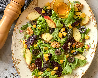  Beet Apple Salad Recipe with Apple Cider Vinaigrette