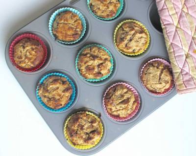 Healthy Vanilla Chocolate Chip Breakfast Muffins Recipe