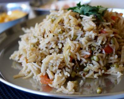 Moong Sprouts Pulao Recipe