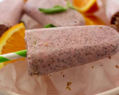 Strawberry Banana Chia Popsicle Recipe