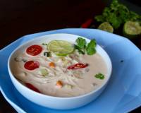 Vegetable Coconut Milk Soup With Vermicelli Noodles Recipe