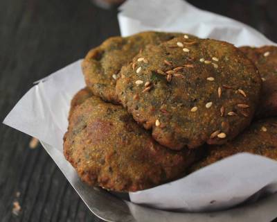 Bajri Methi Na Vada Recipe - Pearl Millet Flour Fritters