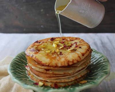 Malpua Recipe with Rabri (A Spiced Indian Pancake with Milk Pudding)
