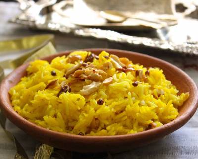 Meethe Chawal Recipe - Zarda Pulao