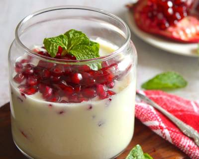 पुदीना और अनार का रायता रेसिपी - Mint And Pomegranate Raita (Recipe In Hindi)