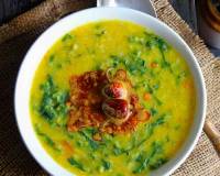 Moong Dal With Radish Greens Recipe