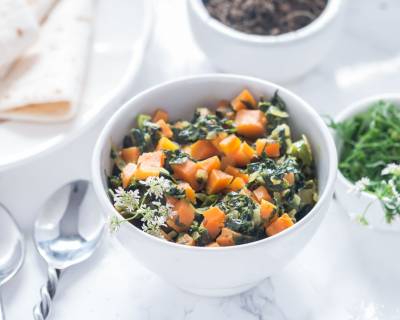 Gajar Methi Sabzi Recipe (Carrot Fenugreek Leaves Stir Fry)