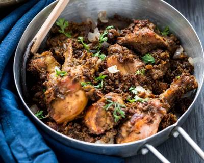 Chettinad Style Nattu Kozhi Varuval Recipe