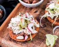 Shredded Chicken Tostadas Recipe