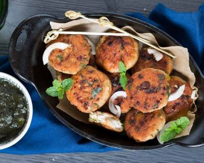 Murgh Aloo Tikki Recipe - Chicken & Potato Tikki