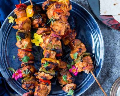 Lebanese Style Shish Tawook Recipe - Grilled Chicken Skewers